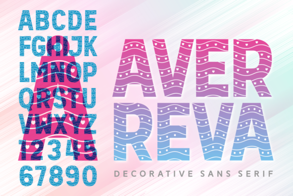 Aver Reva: A Creative Decorative Font for Bold Branding Projects