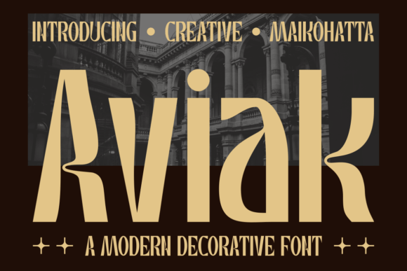 Aviak: The Decorative Typeface for Scroll-Stopping Digital Campaigns