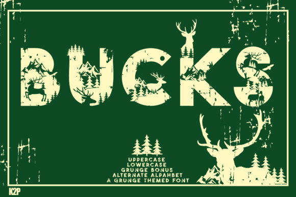 Bucks: A Bold Decorative Typeface for Handmade Branding