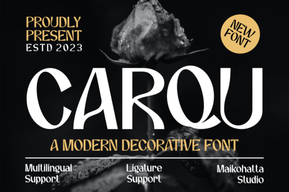 Carqu Typeface: Elevating Editorial Design with Energetic Typography