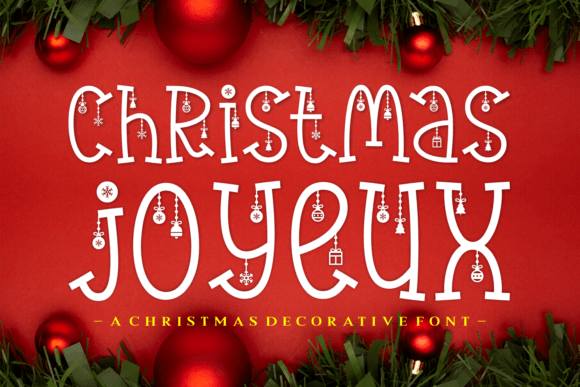 Christmas Joyeux Font: A Festive Typeface for Craft Creators