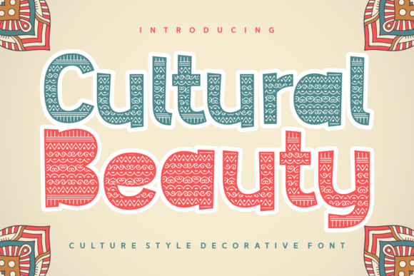 Cultural Beauty: A Decorative Typeface for Editorial Storytelling
