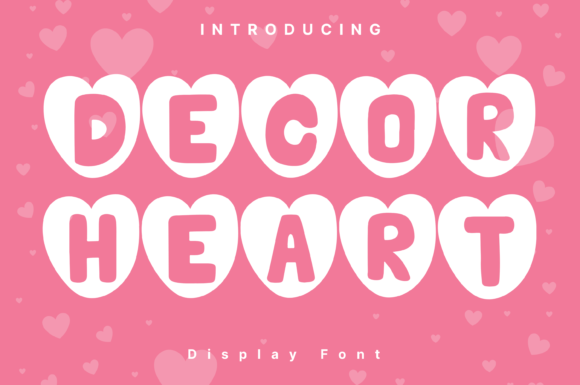 Decor Heart: A Whimsical Typeface for Handmade Product Design