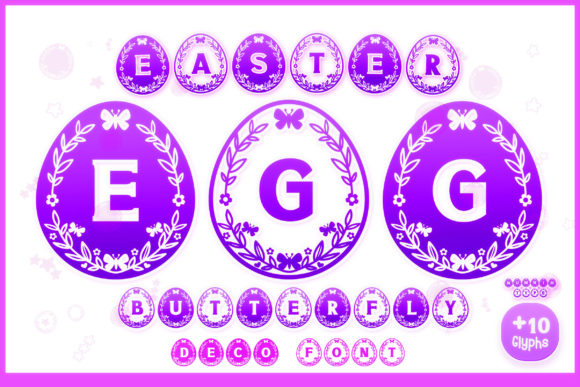 Easter Egg Butterfly: A Playful Decorative Font for Branding