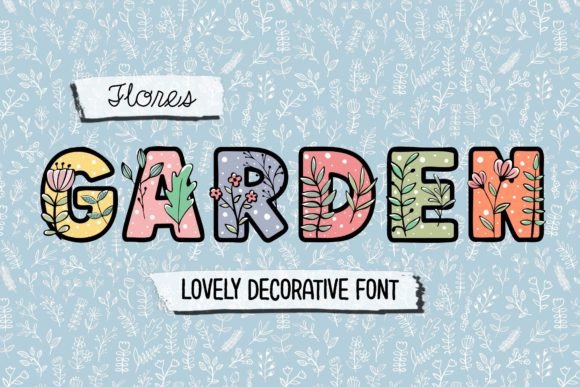 Flores Garden: A Decorative Typeface for Editorial Branding