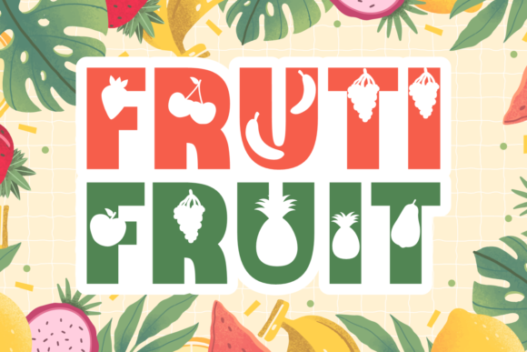 Fruti Fruit: A Chic Decorative Typeface for Playful Editorial Design