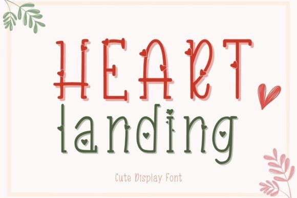 Heart Landing: A Sweet Handwritten Decorative Font for Brand Identity