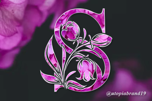 Hello Spring Monogram: A Delicate Decorative Typeface for Crafters