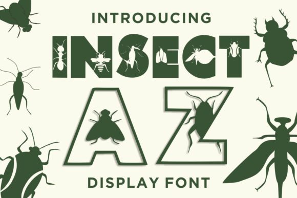 Insect AZ Typeface Review: A Joyful Decorative Font for Creative Branding
