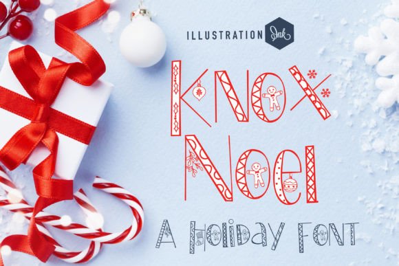 Knox Noel: A Hand-Crafted Christmas Typeface for Seasonal Makers