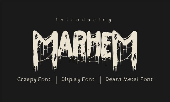 Marhem: The Spooky Decorative Typeface for Bold Branding