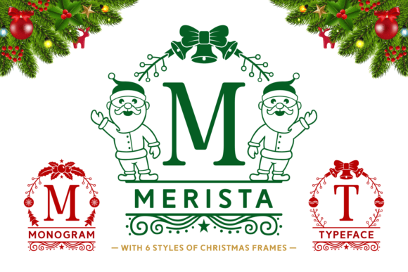 Merista: A Festive Decorative Font for Handmade Crafts and Branding