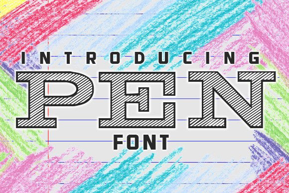 Pen Typeface: A Beautiful Slab Serif for Craft and Commercial Projects