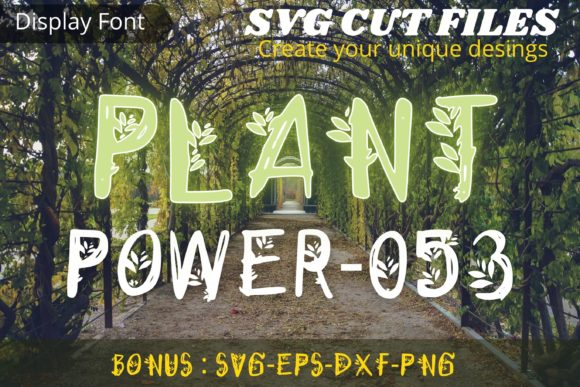 Plant Power: A Decorative Font for Modern Web Design