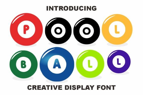 Pool Ball: A Playful Decorative Font for Editorial Design