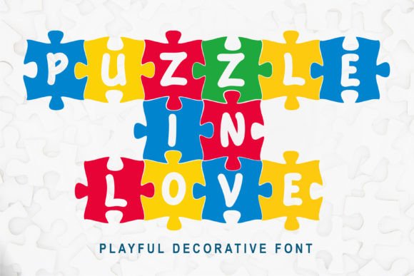 Puzzle in Love: A Playful Typeface for Stronger Campaign Visuals