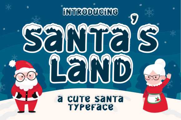 Santa s Land: A Playful Decorative Font for Festive Web Design