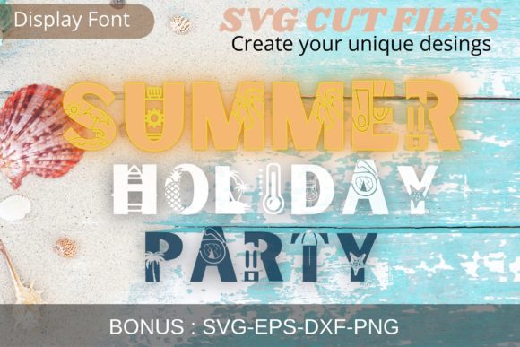 Summer Holiday Party Typeface Review: A Fun Decorative Font for Branding