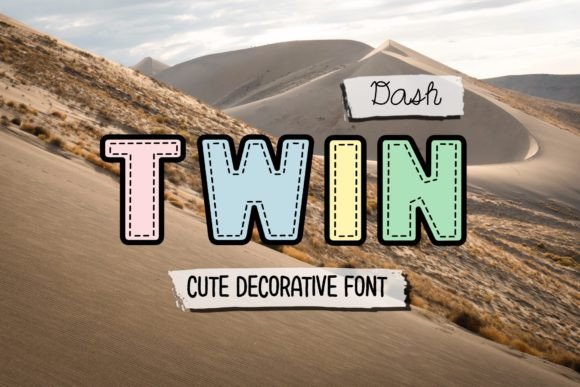 Twin Dash: A Decorative Font for Modern Web Design