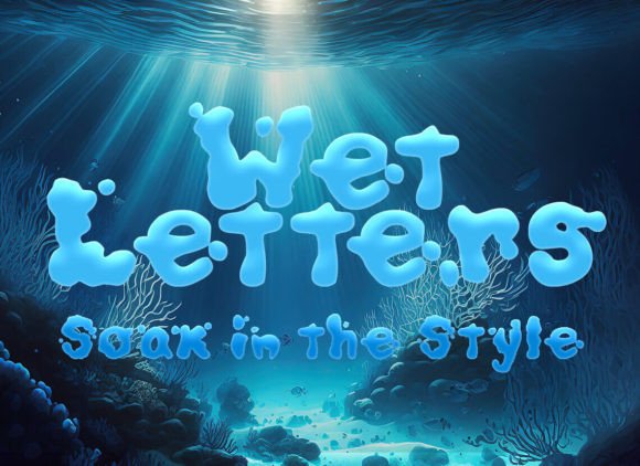 Wet Letters: A Fluid Typeface for Modern Brand Identity