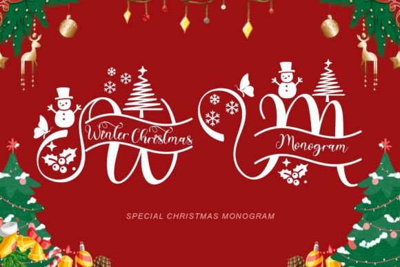 Winter Christmas Monogram: A Designer’s Take on Holiday Branding